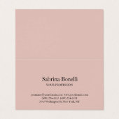 平ユニークエレガント式シンプルバラ金ゴールド色 名刺 (外部フラット)