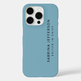 平ユニークエレガント式シンプルミニマリストライトブルー iPhone 16 PROケース