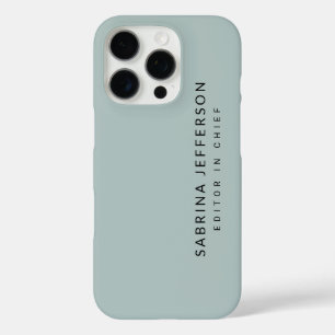 平ユニークエレガント式シンプルミニマリストライトブルー iPhone 16 PROケース