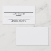 平ユニークモダン式シンプル名刺 名刺 (正面/裏面)