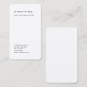 平ユニークモダン質ミニマル上絹 名刺 (正面/裏面)