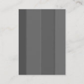 平ユニーク灰色シンプルイエローモノグラム 名刺 (裏面)