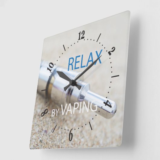 平リラックス方の壁掛けを蒸し返すことによって スクエア壁時計 (傾斜)