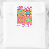 平保容とキルトパッチワークカラフルブロック スクエアシール (バッグ)