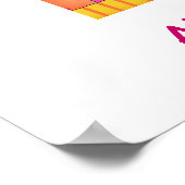 平保容とキルトパッチワークカラフルブロック ポスター (角)