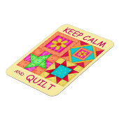 平保容とキルトパッチワークカラフルブロック マグネット (左側)