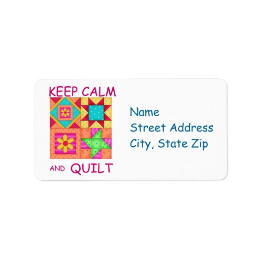 平保容とキルトパッチワークカラフルブロック ラベル (正面)