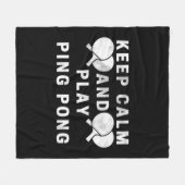 平保平卓球選手 フリースブランケット (正面(横))