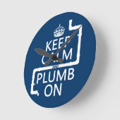 平保静と鉛直（配管設備） ラウンド壁時計 (傾斜)