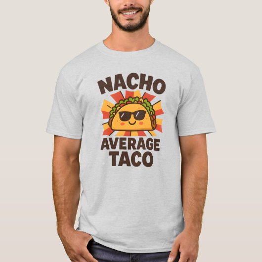 平凡じゃないタコス ジョーク グッズ コミック風 Tシャツ (正面)