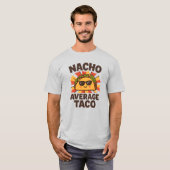 平凡じゃないタコス ジョーク グッズ コミック風 Tシャツ (正面フル)