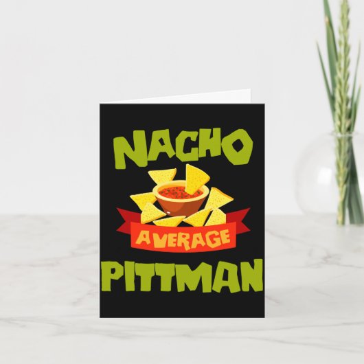 平凡でないPittmanおもしろい誕生日サプライズ カード (正面)