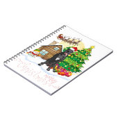 平凡で平凡なクリスマス·ドッグ·ラバー ノートブック (左側)