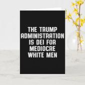 平凡な白人のためのトランプ政権 カード (黄色い花)