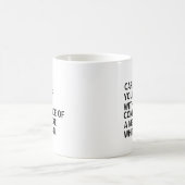 平凡な白人の自信を持って歩こう コーヒーマグカップ (中央)