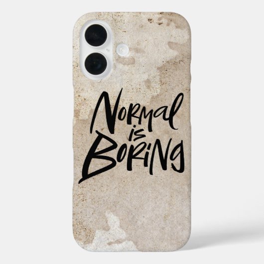 平凡はつまらない Lettering Calligraphy Grunge Case-Mate iPhoneケース (裏面)