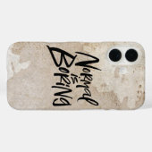 平凡はつまらない Lettering Calligraphy Grunge Case-Mate iPhoneケース (裏面 (横))