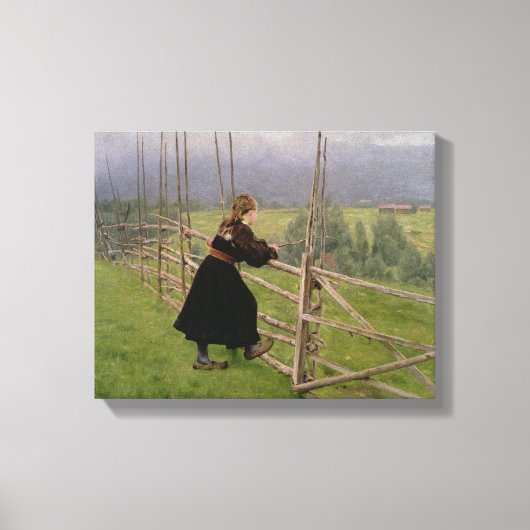 平原で キャンバスプリント (正面)