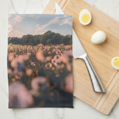 平原の美しい空 キッチンタオル (四つ折り)