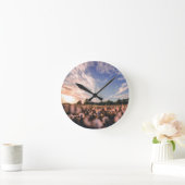 平原の美しい空 ラウンド壁時計 (ホーム)