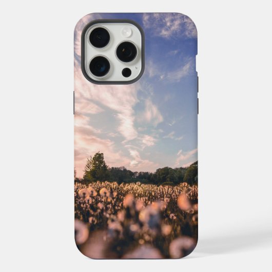 平原の美しい空 iPhoneケース (裏面)
