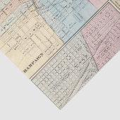 平原、アーバナ、Mattoonおよびチャールストンの地図 薄葉紙 (詳細)