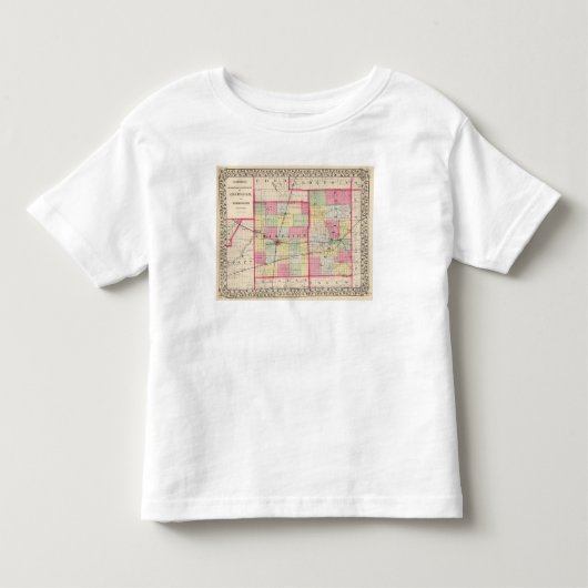 平原、朱色郡 トドラーTシャツ (正面)