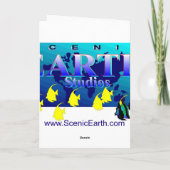 平和あなたの思慮深いグリーティングカードの詩をもたらす カード (裏面)