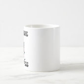 平和おもしろいに信じの大足 コーヒーマグカップ (中央)