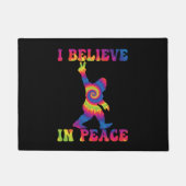 平和おもしろいに信じの大足 ドアマット (正面)