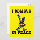 平和おもしろいに信じの大足 ポストカード (正面/裏面)