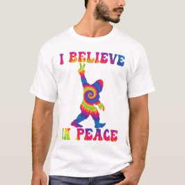 平和おもしろいに信じの大足 Tシャツ