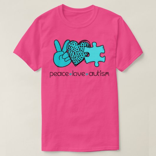 平和おもしろい愛自閉症引用文自閉症啓発Coo Tシャツ (デザイン正面)