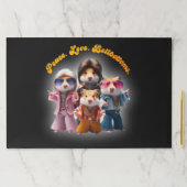 平和おもしろい。愛.ベルボトム。ハムスター超集団 ペーパーパッド (インサイチュ)