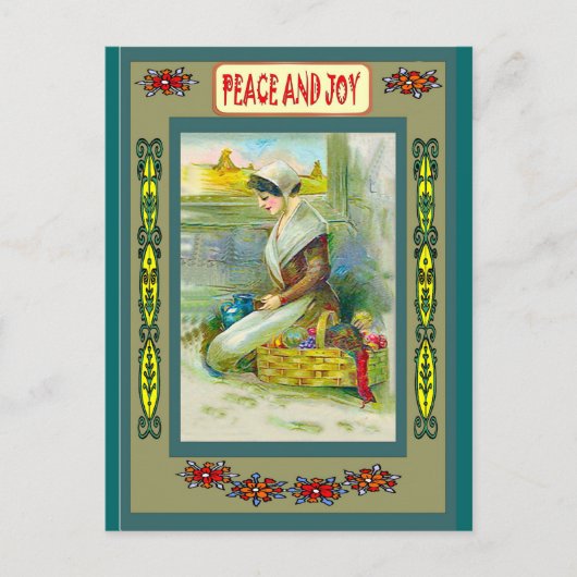 平和および喜び シーズンポストカード (正面)