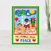 平和および愛についての季節の挨拶 シーズンカード (正面)