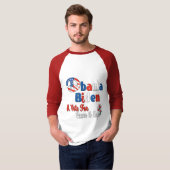 平和および愛のためのオバマバイデン氏の投票 Tシャツ (正面フル)