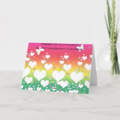 平和および愛バースデー・カード カード (裏面)