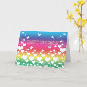 平和および愛バースデー・カード カード (黄色い花)