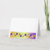 平和および愛ヒッピーの腰回りが大きなカバカード シーズンカード (裏面)