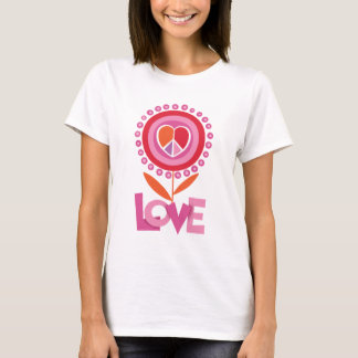 平和および愛花 Tシャツ