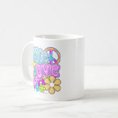 平和および愛 コーヒーマグカップ (正面左)