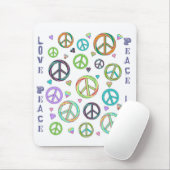 平和および愛 マウスパッド (マウス)