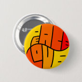 平和および愛 缶バッジ (正面&裏面)