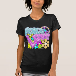 平和および愛 Tシャツ