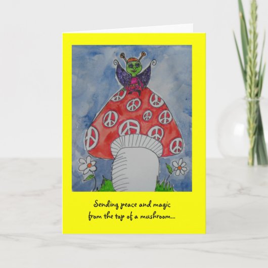 平和および魔法の発送 カード (正面)