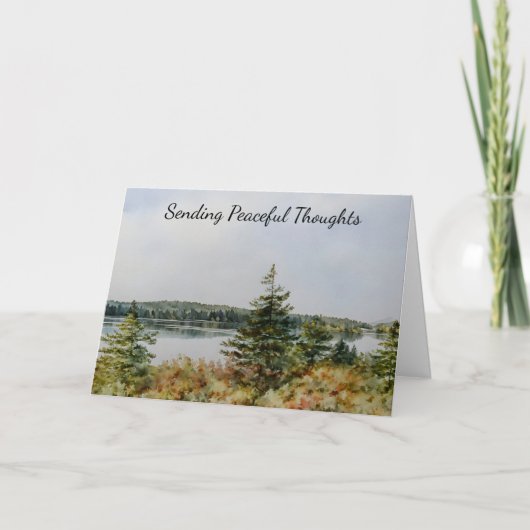 平和かわいらしな風景と思いをアートに カード (正面)