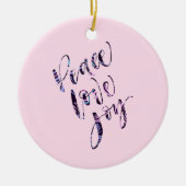 平和かわいらし愛の喜び セラミックオーナメント (正面)