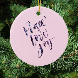 平和かわいらし愛の喜び セラミックオーナメント