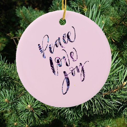 平和かわいらし愛の喜び セラミックオーナメント